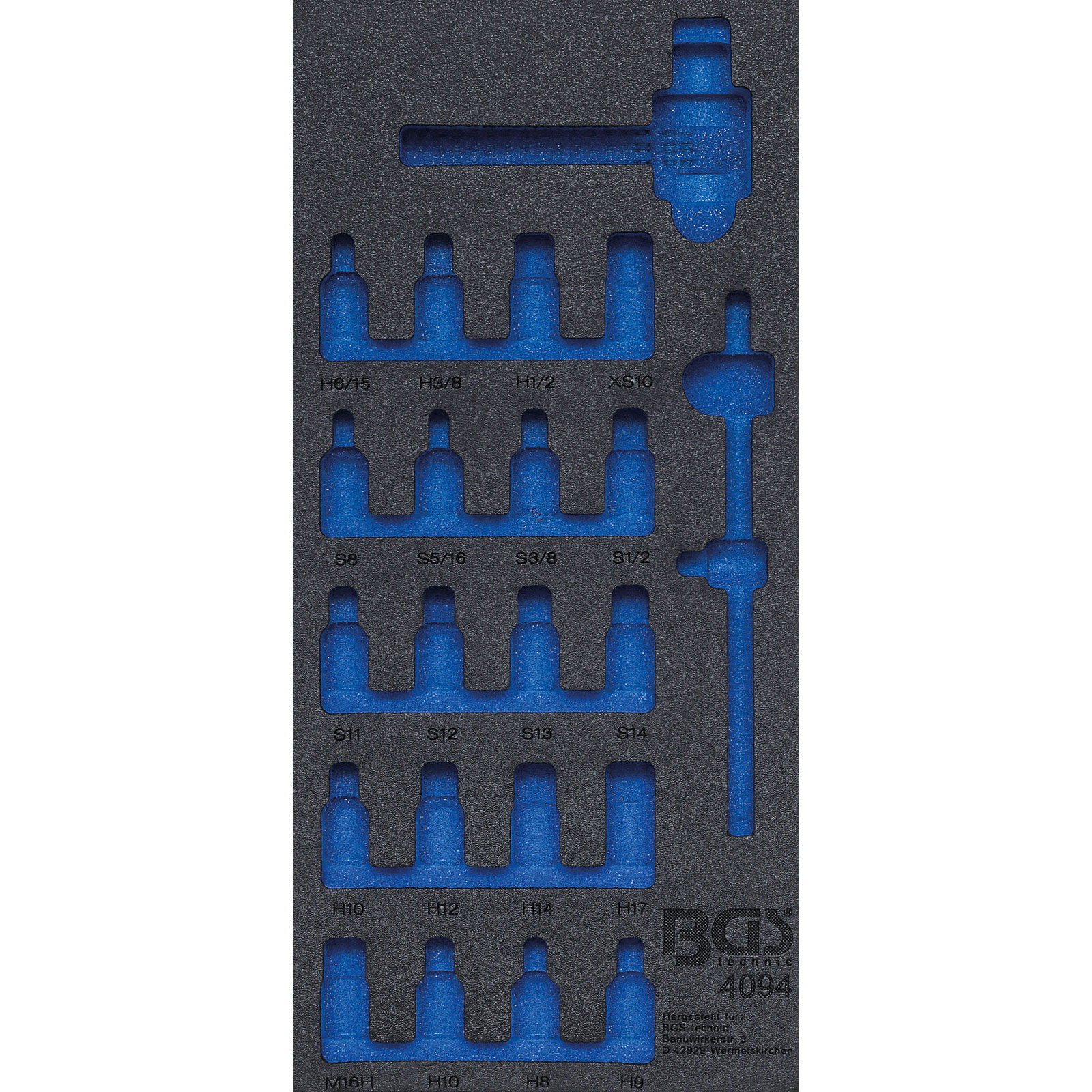 BGS Werkstattwageneinlage 1/3 leer für Art. 4094 - 4094-1