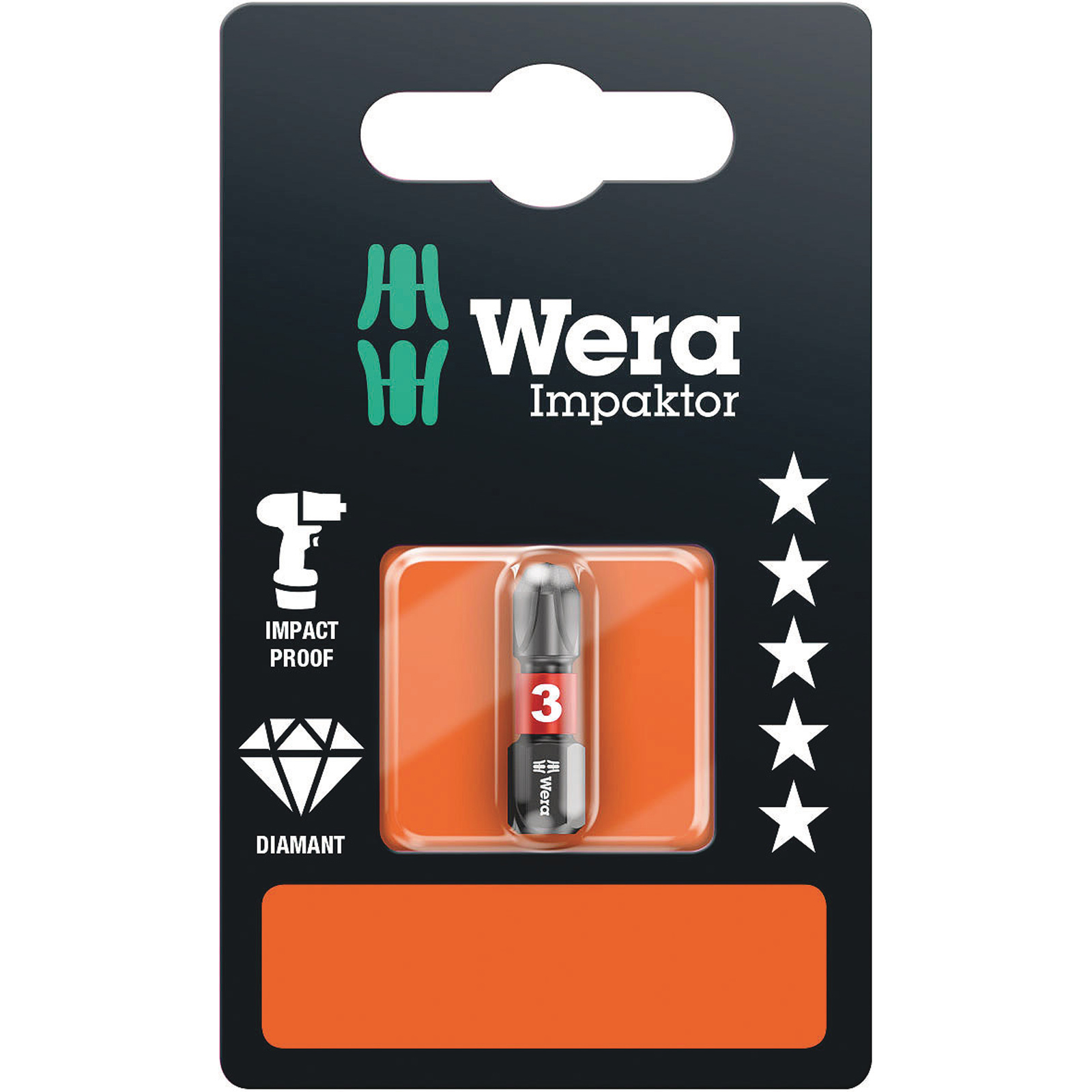Wera 851/1 IMP DC SB Impaktor Bits - 05073917001