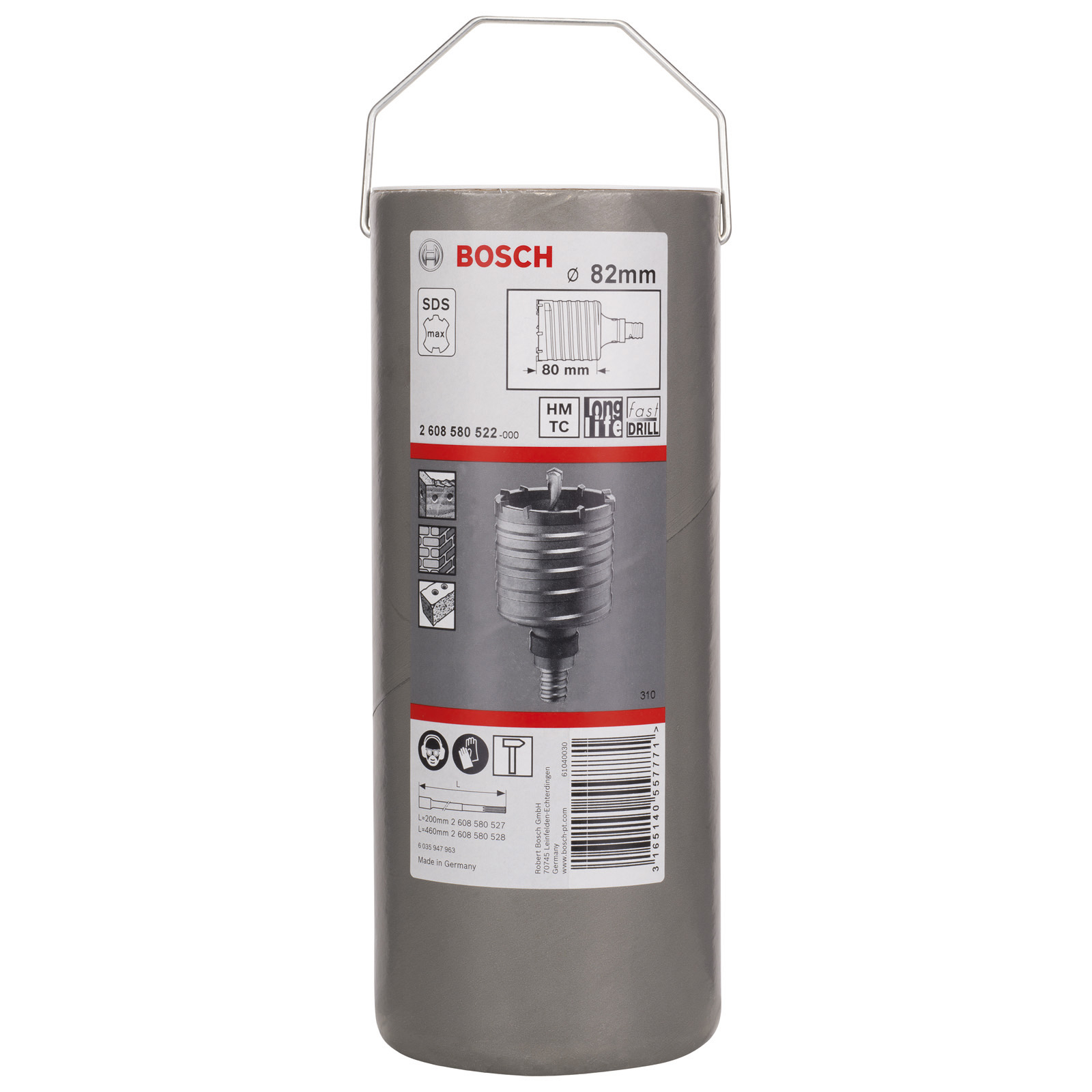 Bosch Hohlbohrkrone SDS-max-9 82 x 80 x 102 mm 8 2tlg. - 2608580522