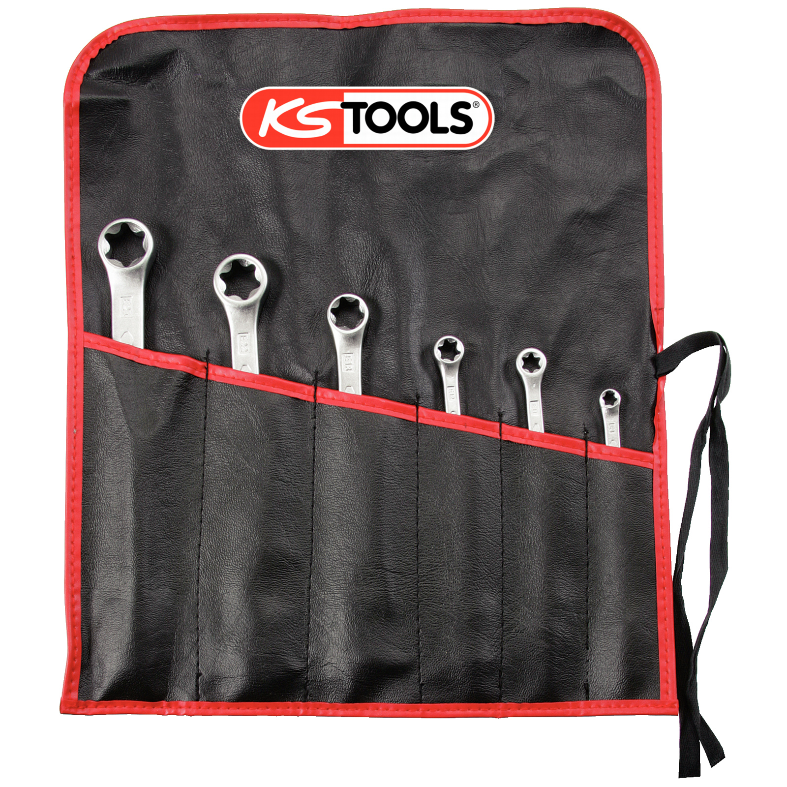 KS TOOLS Torx-E-Doppel-Ringschlüssel-Satz 6tlg. - 911.0370