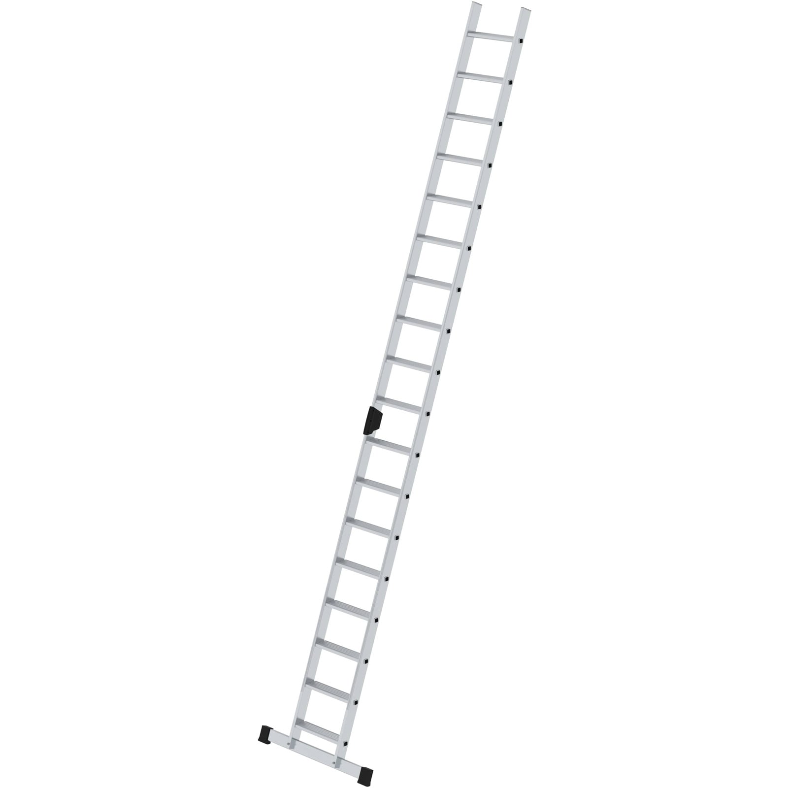 Günzburger Steigtechnik Stufen-Anlegeleiter mit Standard-Traverse 18 Stufen - 040618