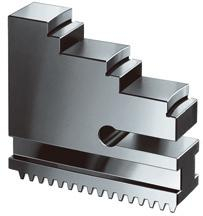 Röhm Drehbacke DB, Größe 250, 3-Backensatz, nach innen abgestufte Backe, gehärtet - 329043