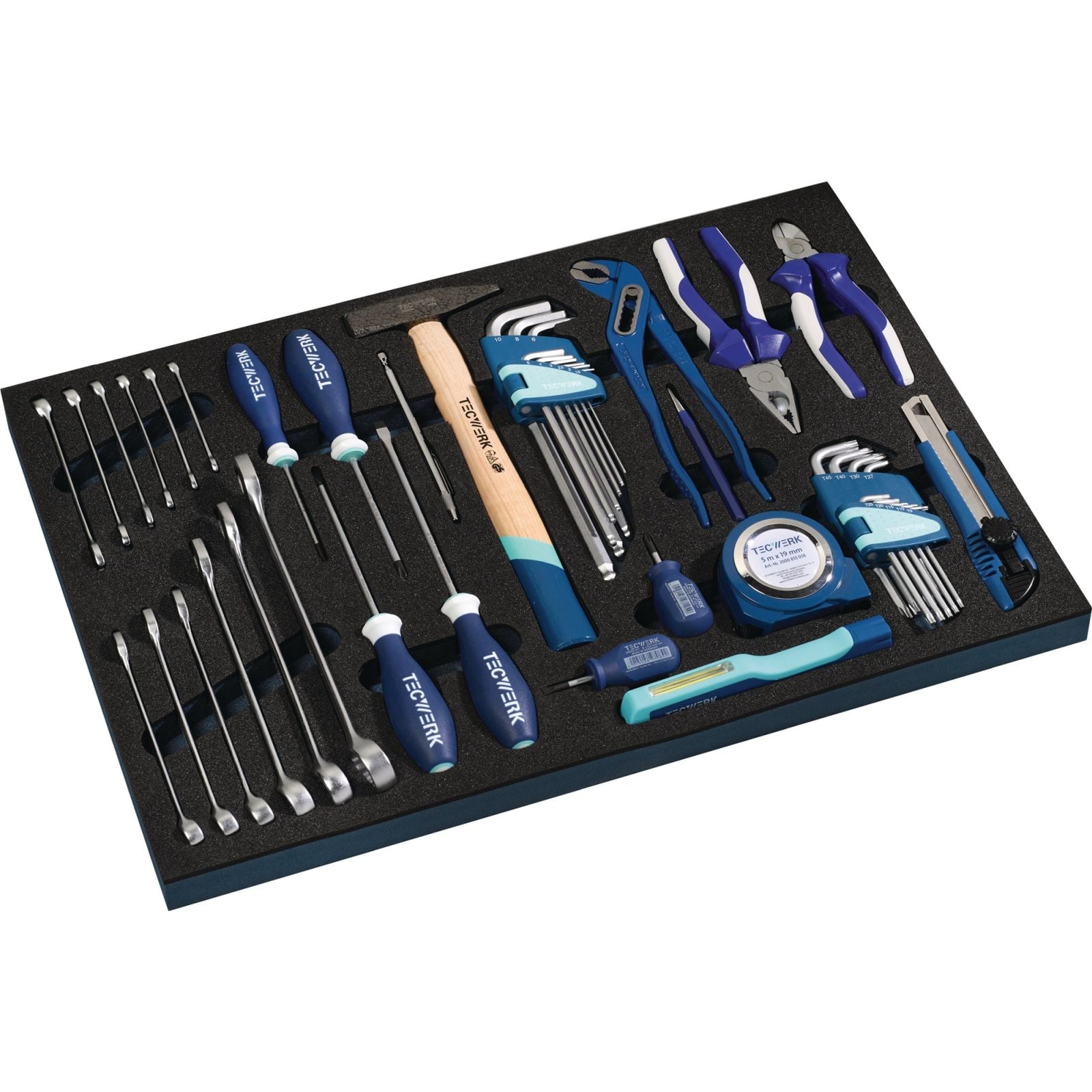 Werkzeugmodul 44-tlg.3/3-Modul Werkzeugsatz TECWERK