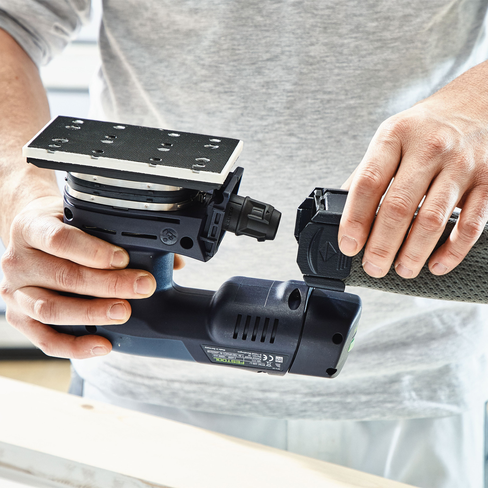 Festool Akku-Rutscher RTSC 400 Li 3,0 I-Set / 2x 3,0 Ah Akku + Ladegerät + Zubehör im Systainer - 577681