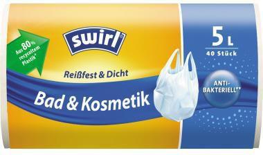 Swirl Müllbeutel 215642 Tragegriff 5l 40 St./Pack.