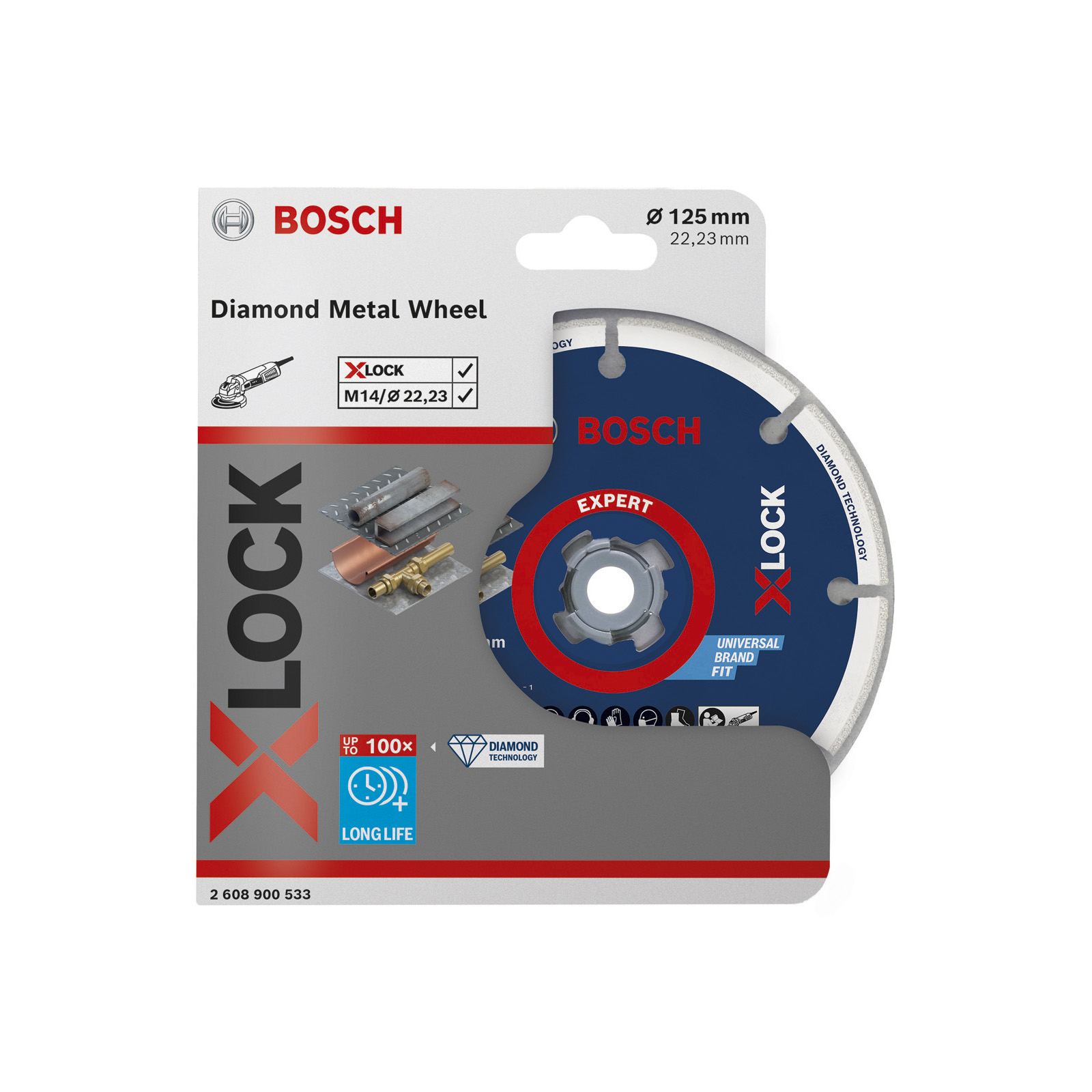 Bosch Expert Diamond Metal Wheel X-LOCK Trennscheibe 125 x 22,23 mm - 2608900533