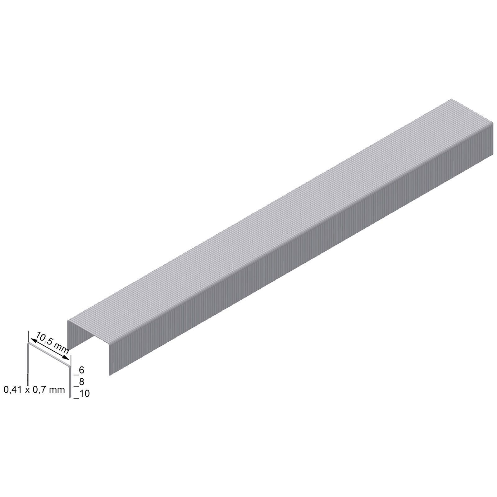 Prebena 6.700x Heftklammern Type VZ verzinkt 6 mm - VZ06CNK