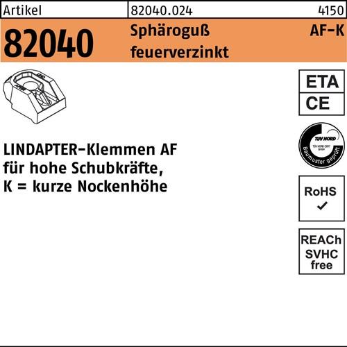 Klemme R 82040 KM 12 Sphäroguß feuerverz. 1 Stück LINDAPTER
