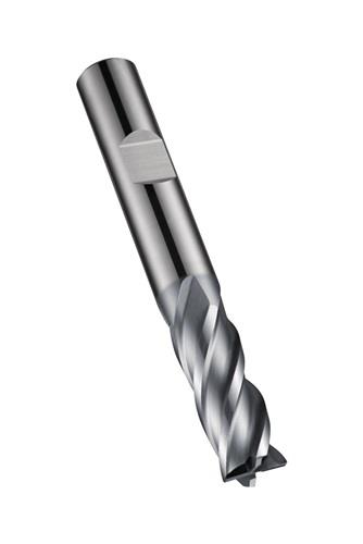 Schaftfräser S814HB DIN 6527L D.3mm Gesamt-L.57mm Schneiden-L.8mm HM AlCrN