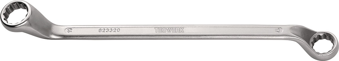 Doppelringschlüssel 6x7mm 168mm tief gekr.TECWERK