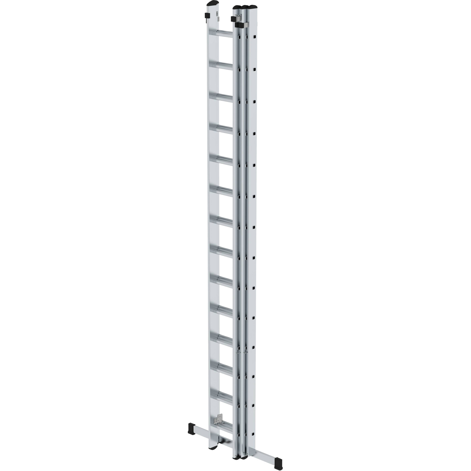 Günzburger Steigtechnik Sprossen-Schiebeleiter 3tlg. mit Standard-Traverse 3 x 14 Sprossen - 020324