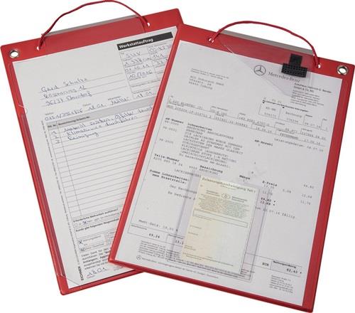 Eichner Auftragstasche mit Klettverschluss und 2 Fächern rot - 9015-00463