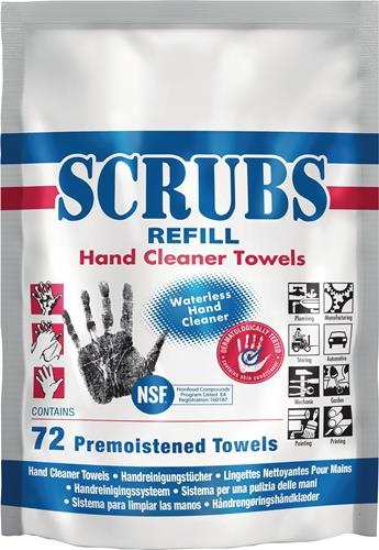 Handreinigungstuch Scrubs hohe Reinigungskraft 72 St.Nachfüllpackung SCRUBS
