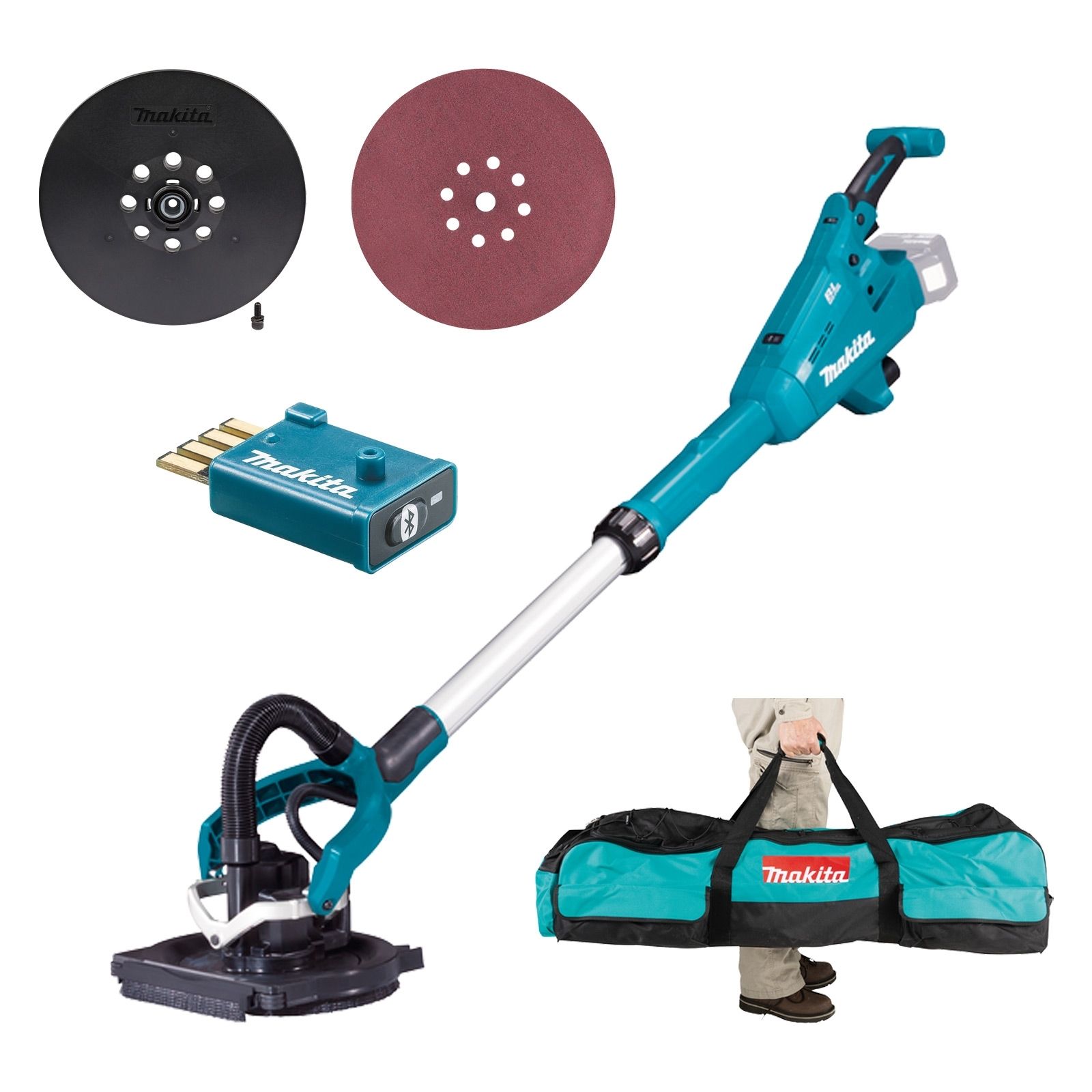 Makita DSL800ZU Akku-Langhalsschleifer 18 V Solo inkl. Zubehör