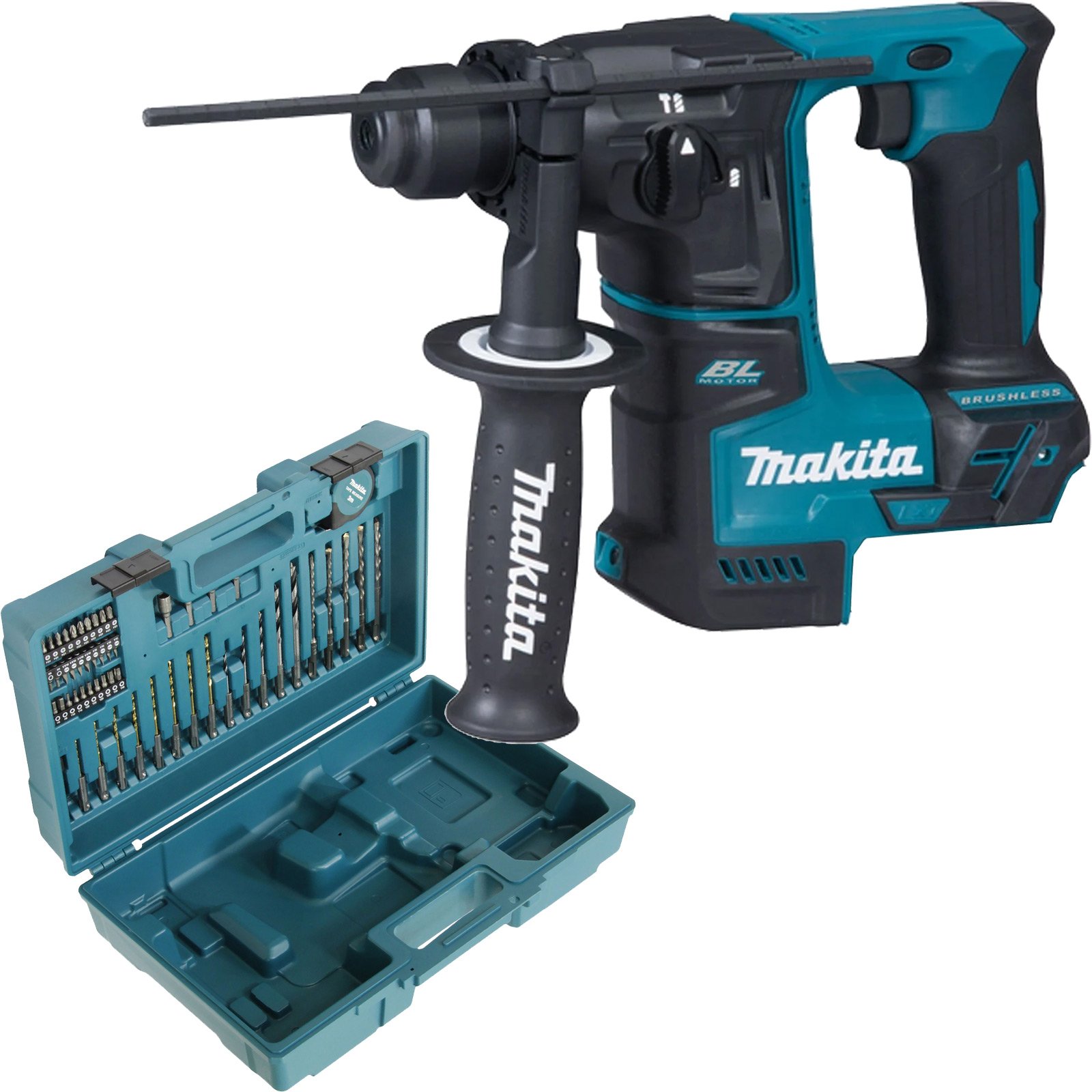 Makita DHR171ZK Akku-Bohrhammer SDS-Plus 18 V Solo + Zubehörkoffer