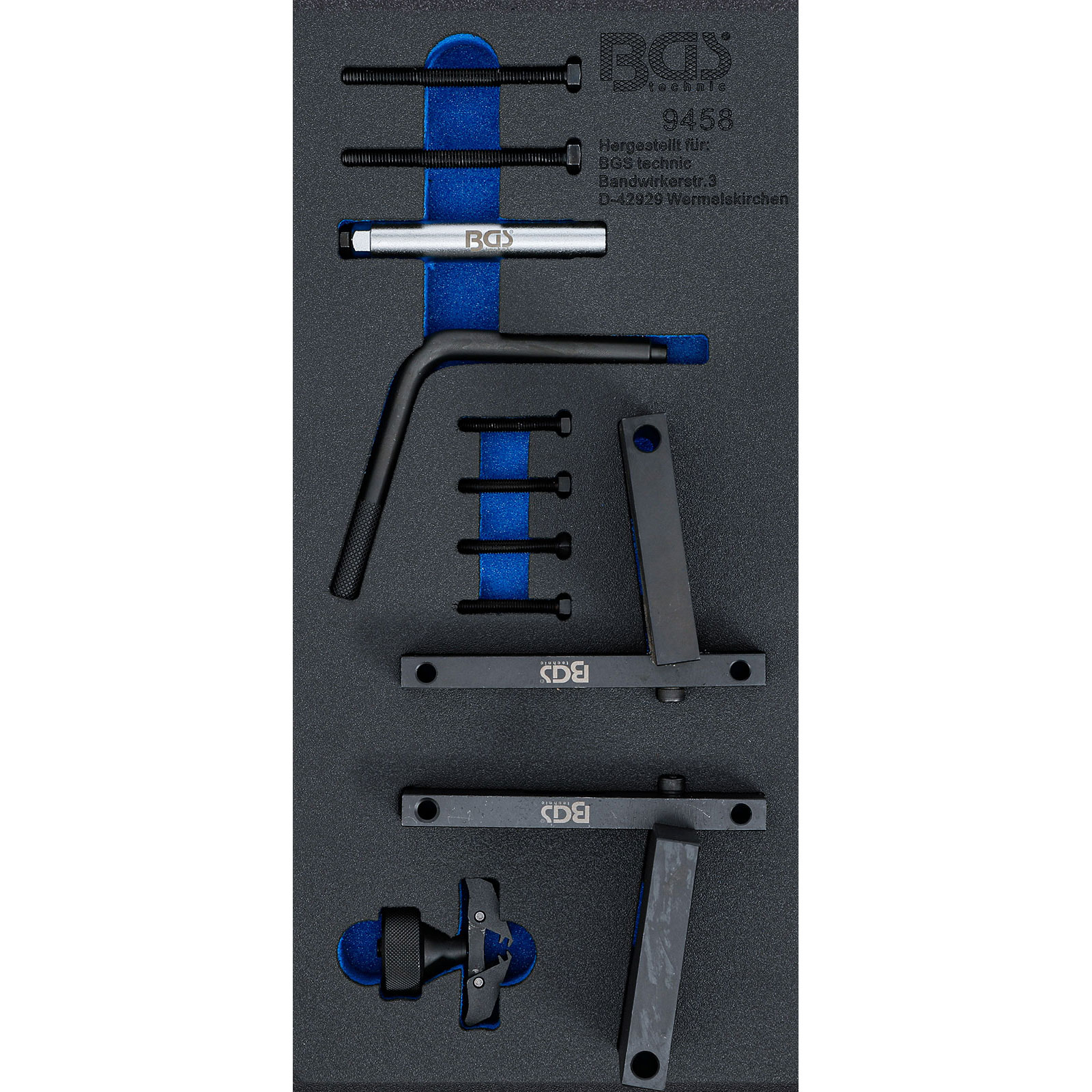 BGS Werkstattwageneinlage 1/3: Motor-Einstellwerkzeug-Satz für BMW S65 - 9458