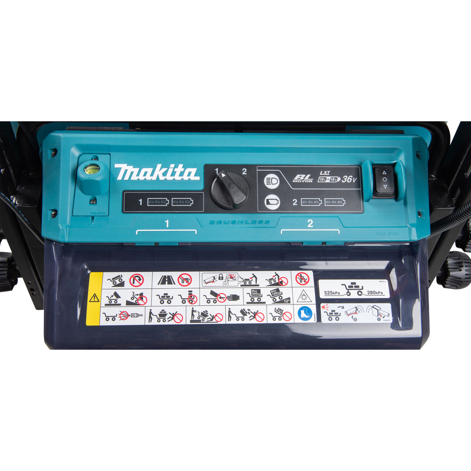 Makita Akku-Schubkarre 2x18V mit elektrischer Kippfunktion Solo - DCU602Z