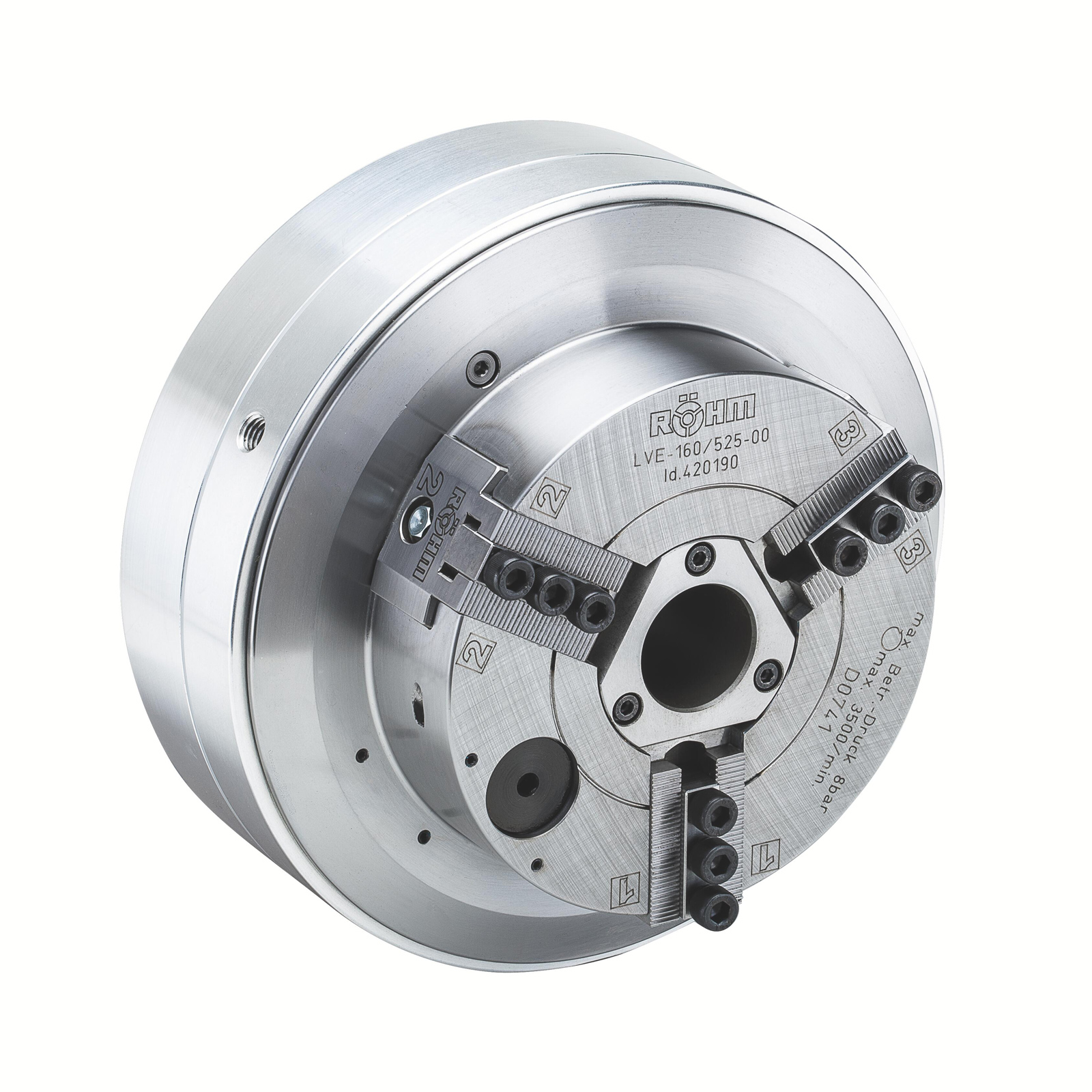 Röhm Vorderendfutter LVE 200 Durchgang Druck 10 bar zylindrische Zentrieraufnahme - 420191