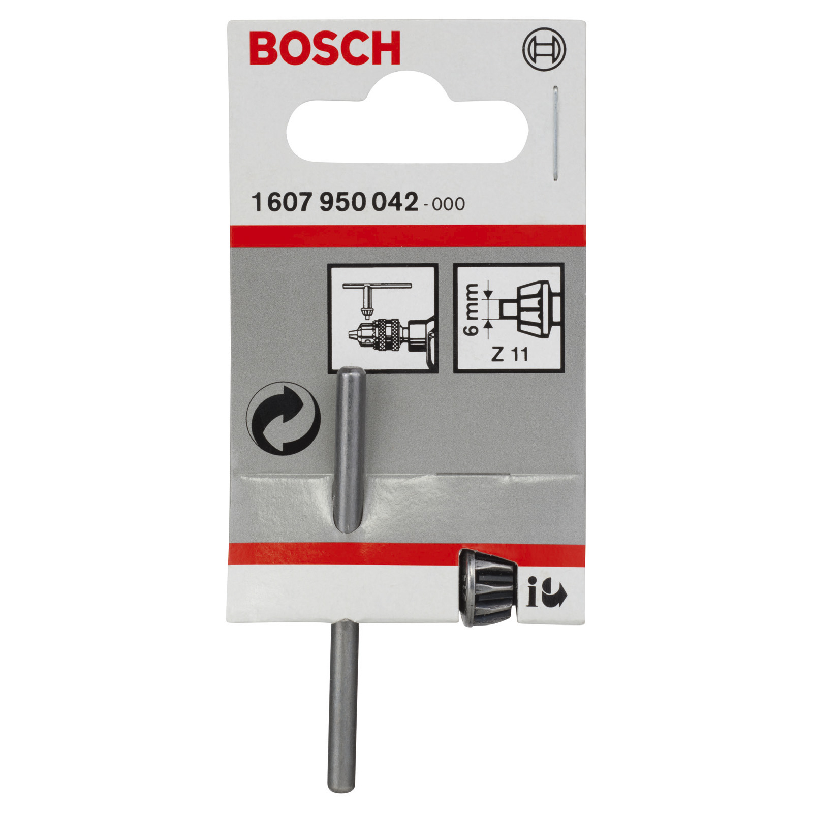 Bosch Ersatzschlüssel zu Zahnkranzbohrfutter ZS14, B, 60 mm, 30 mm, 6 mm - 1607950042