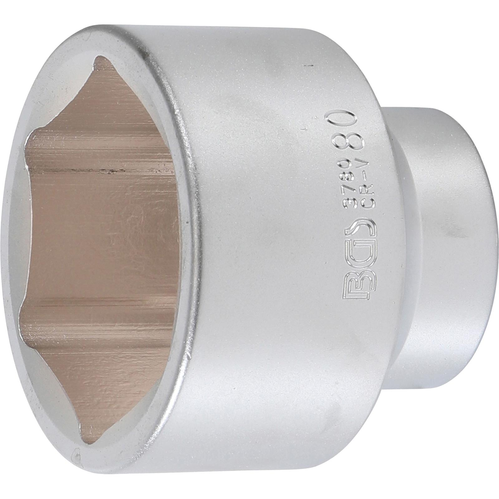 BGS Steckschlüssel-Einsatz Sechskant Antrieb Innenvierkant 25 mm (1") SW 80 mm - 3780