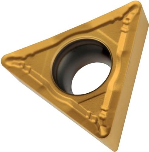 Drehwendeschneidplatte ISO TCMT 16T304E-UR:TT310 D.4,4mm PVD beschichtet Gold