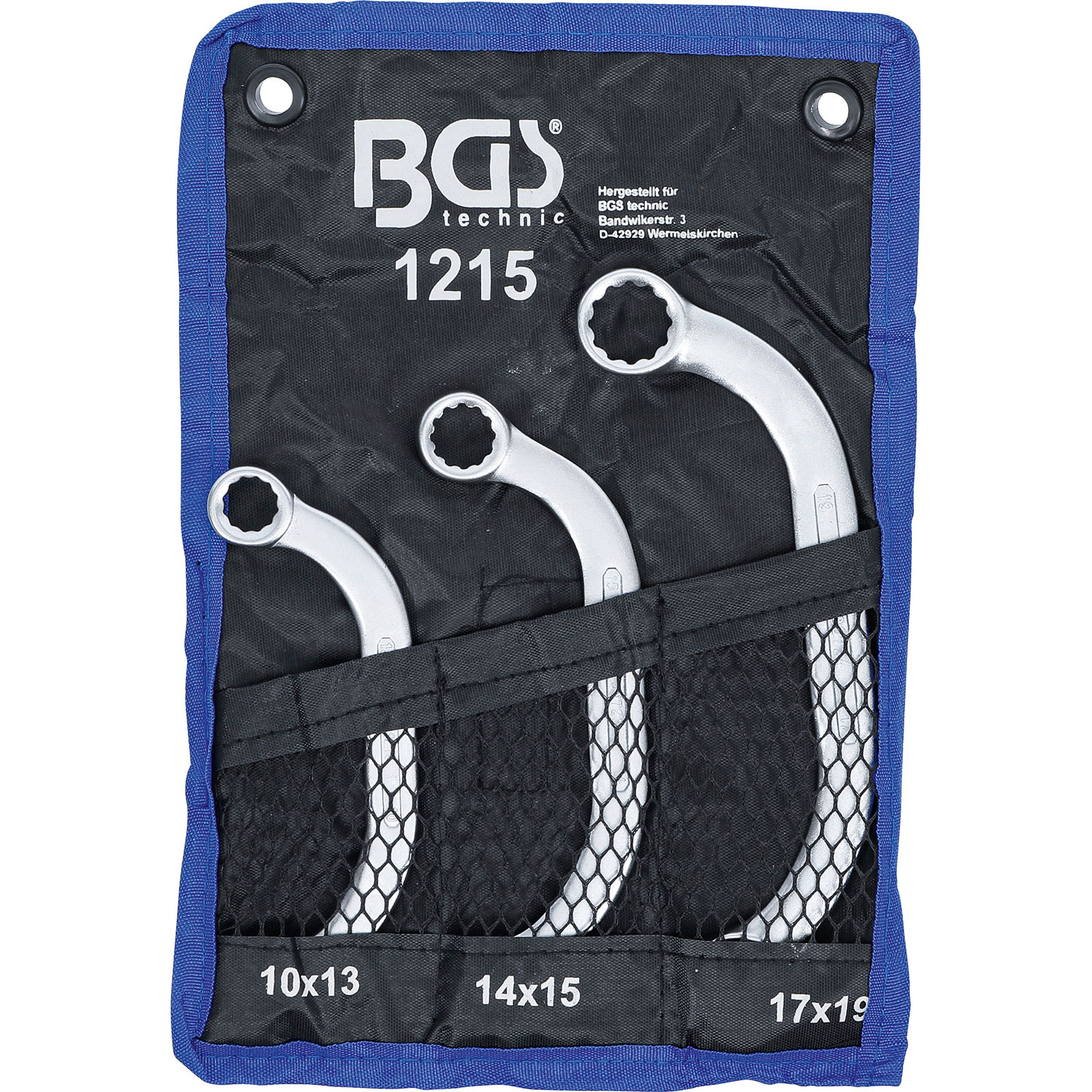 BGS Starter- und Blockschlüssel-Satz SW 10x13 - 17x19 mm 3tlg. - 1215