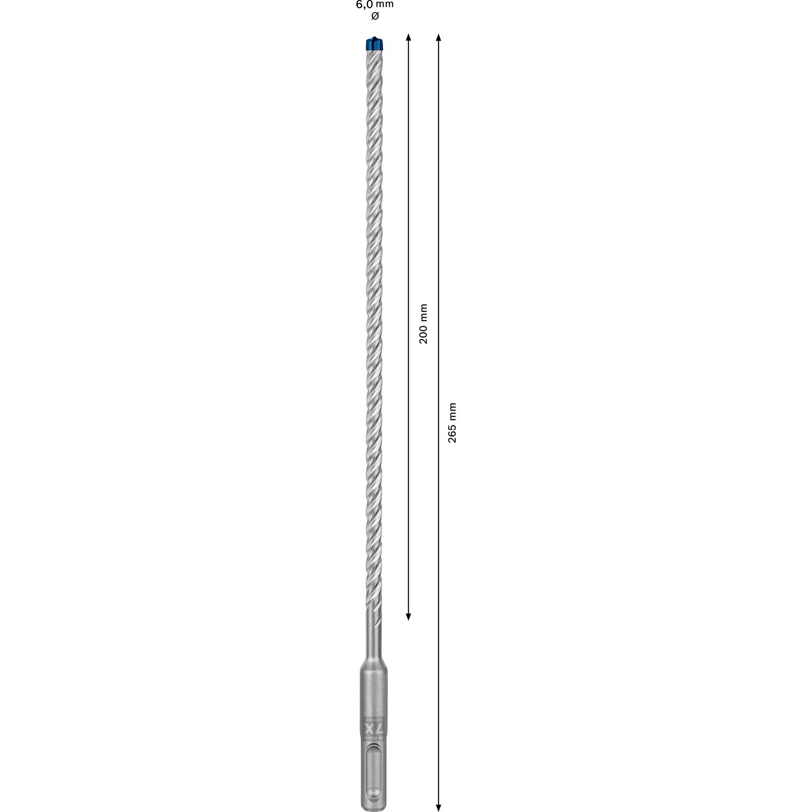 Bosch 10x Expert SDS plus-7X Hammerbohrer 6 x 200 x 265 mm - 2608900162