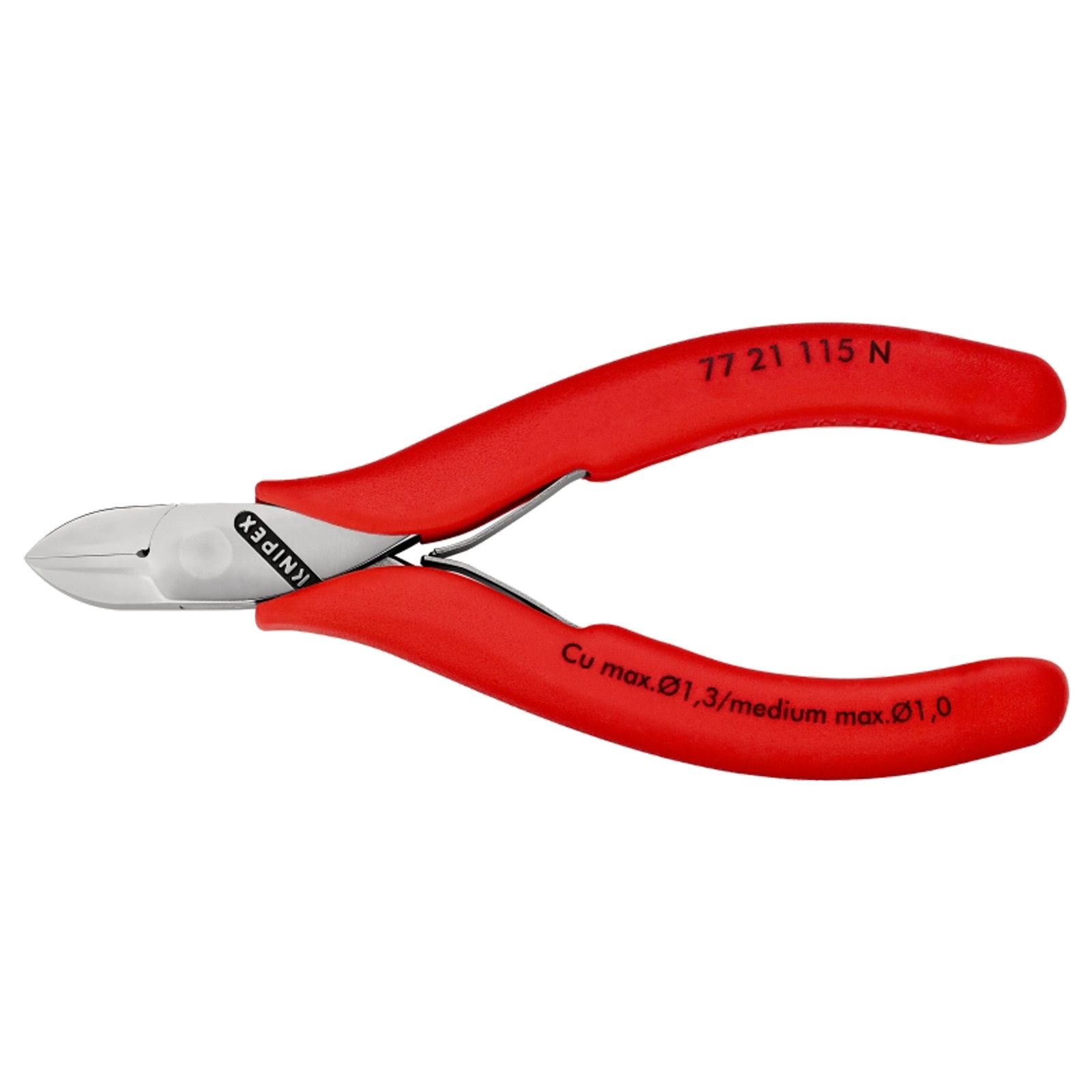 Knipex Elektronik-Seitenschneider mit durchgestecktem Gelenk - 7721115N