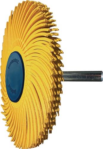 Radialbürstenscheibe Sunburst D.76mm K.80 Gelb 10000min-¹ TYROLIT