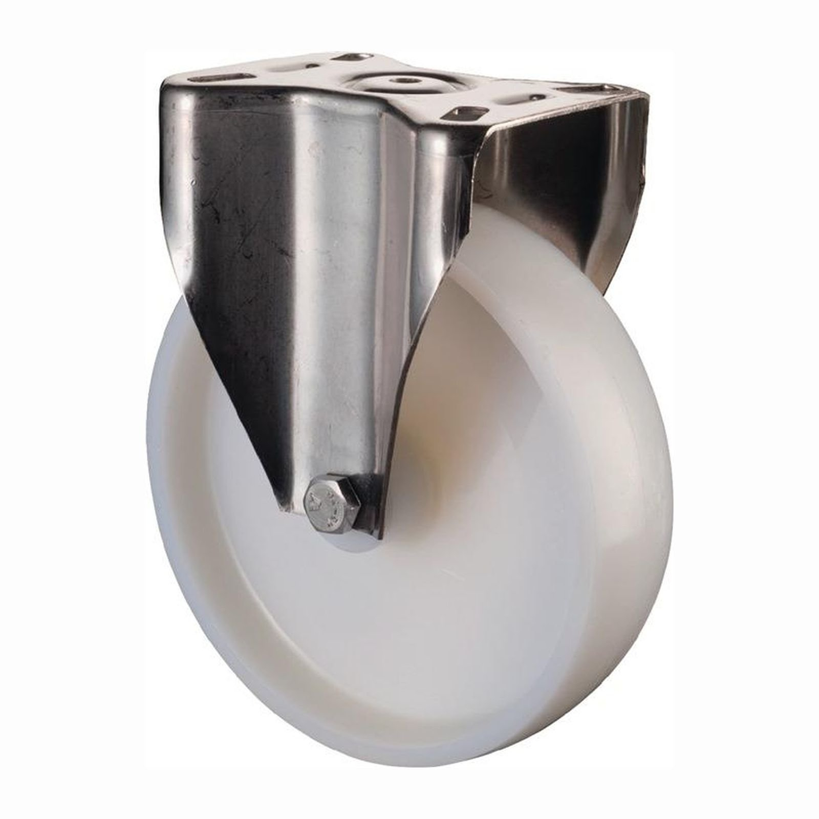 BS Rollen Bockrolle Kunststoff weiß Gleitlager