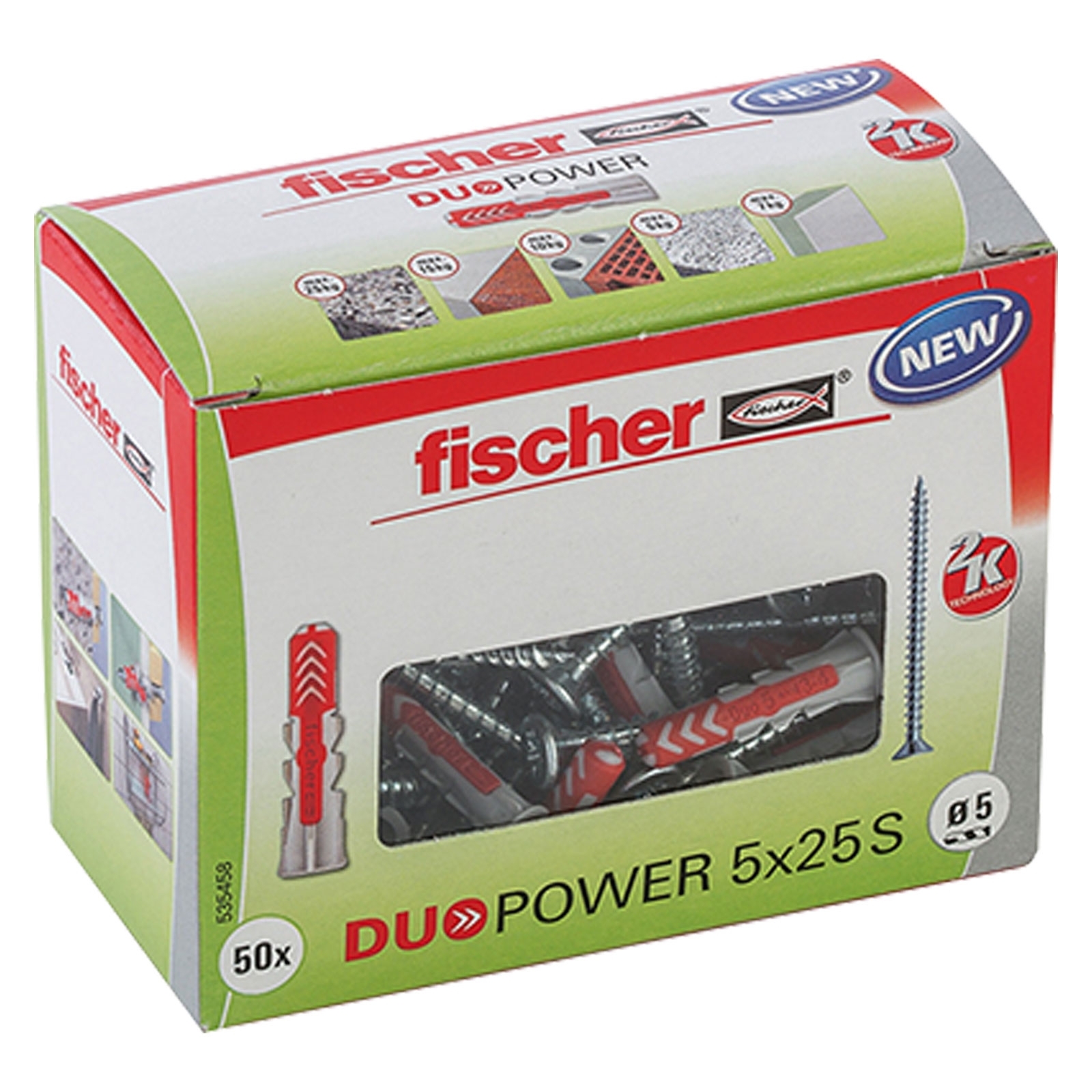 Fischer 50x DUOPOWER 5 x 25 mm S LD - 535458