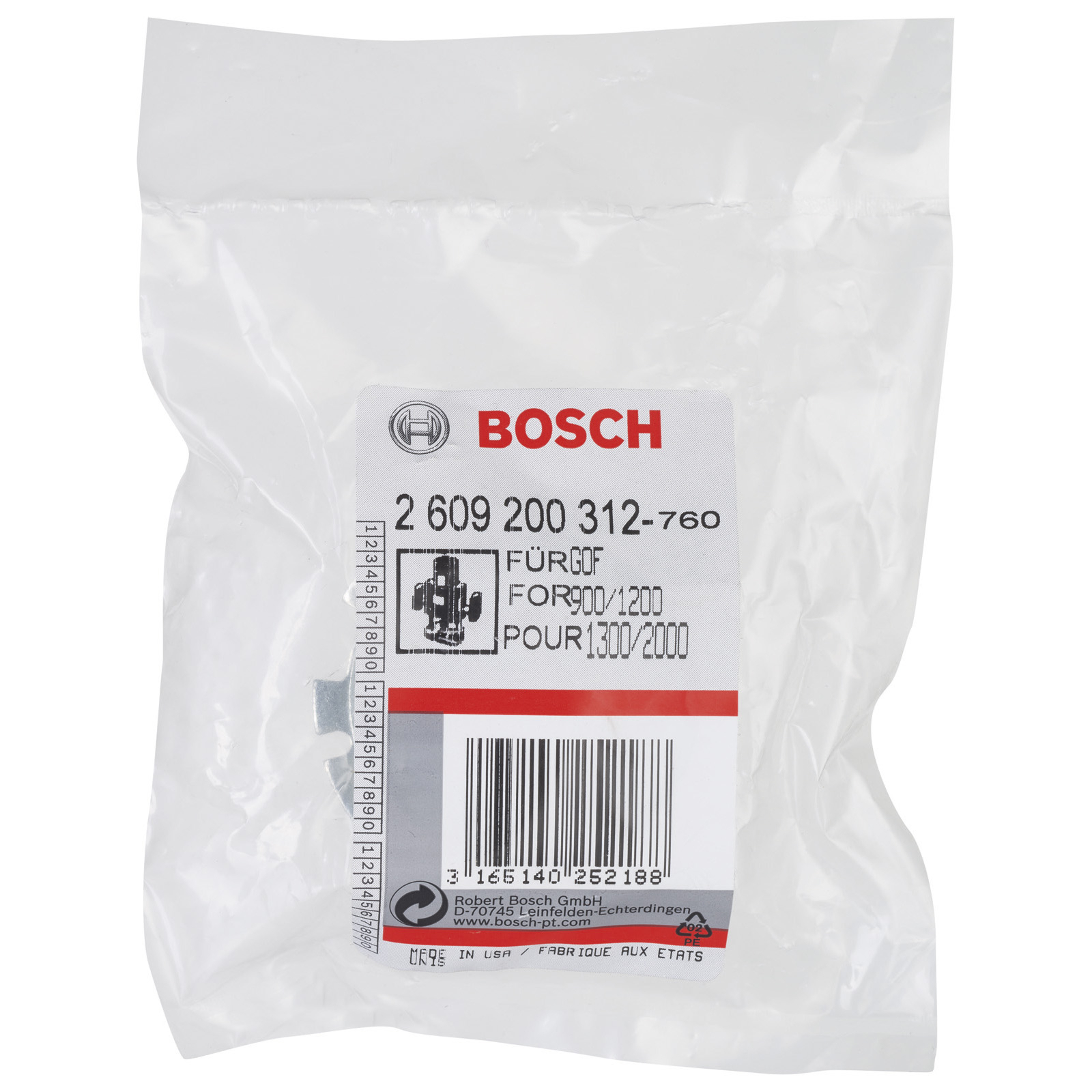 Bosch Kopierhülse für Bosch-Oberfräsen mit Schnellverschluss 40 mm - 2609200312