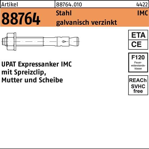 Expressanker R 88764 IMC 16/160/280 Stahl galv.verz. 10 Stück UPAT