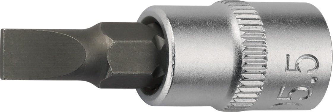 Steckschlüsseleinsatz 1/4 Zoll Schlitz 5,5mm L.32mm TECWERK