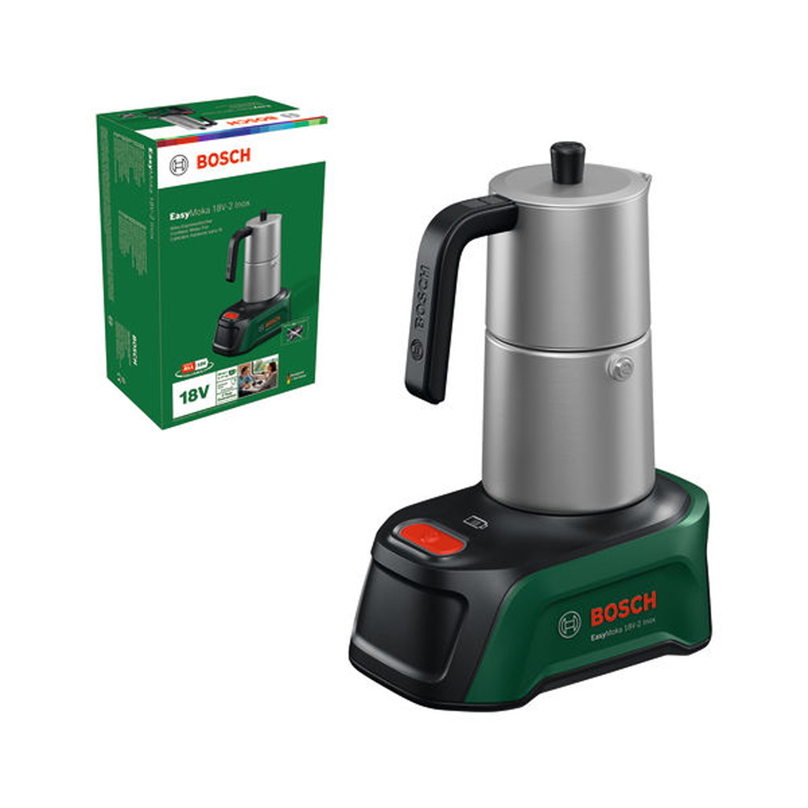 Bosch Kaffeemaschine EasyMoka 18V-2 Inox - 06039E4100