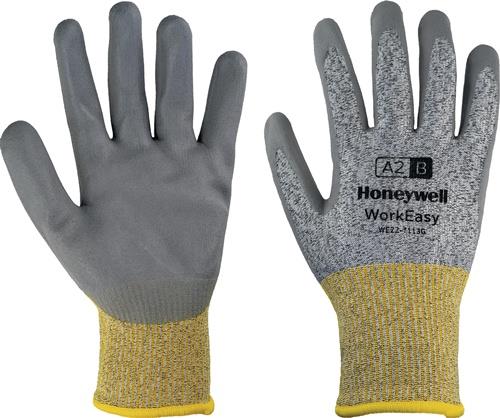Schnittschutzhandschuhe Workeasy 13G GY PU A2/B Gr.10 grau/gelb EN 388 PSA II