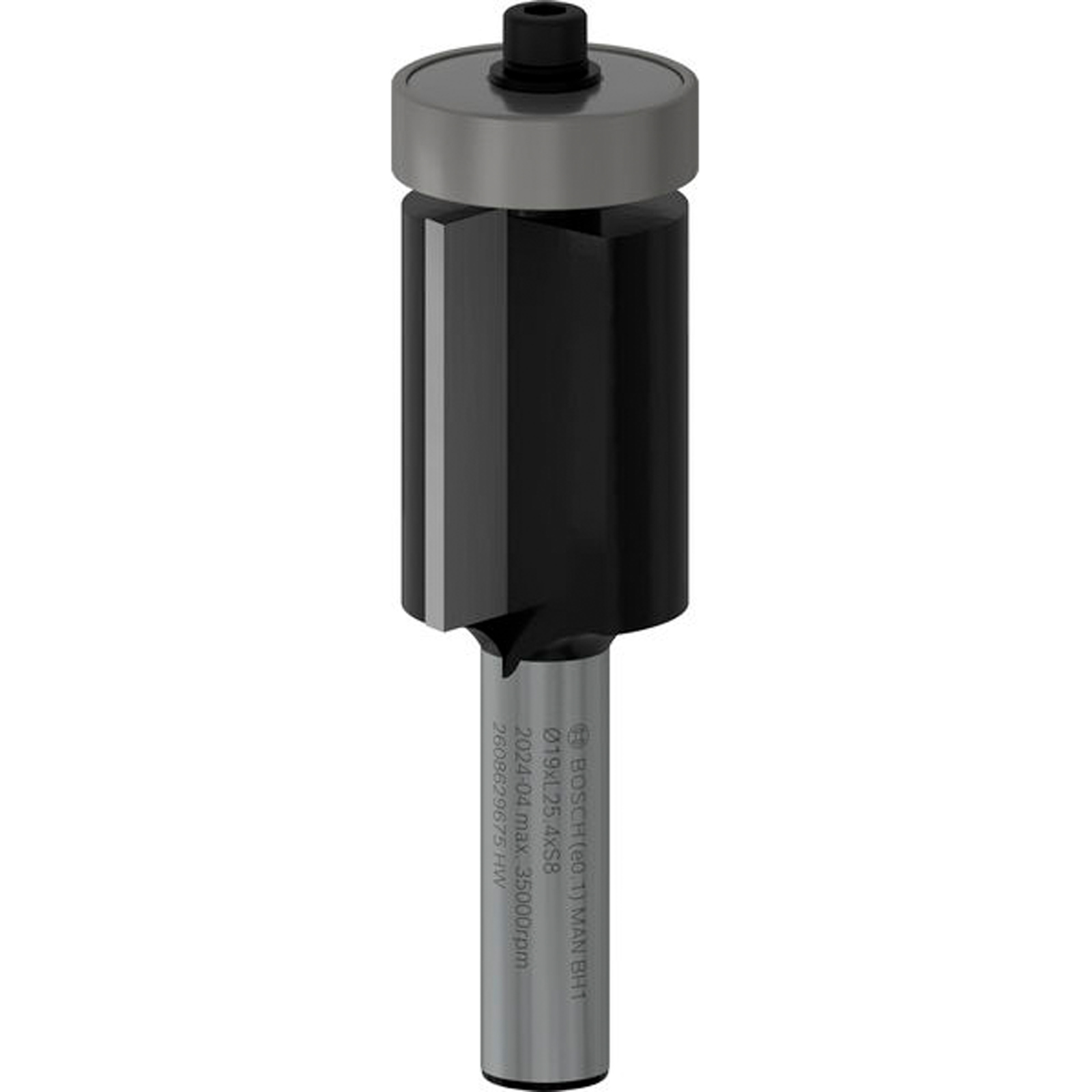 Bosch PRO Bündigfräser mit untenliegendem Führungskugellager Ø 19 x L 25,4 Schaft 8 mm - 2608629675