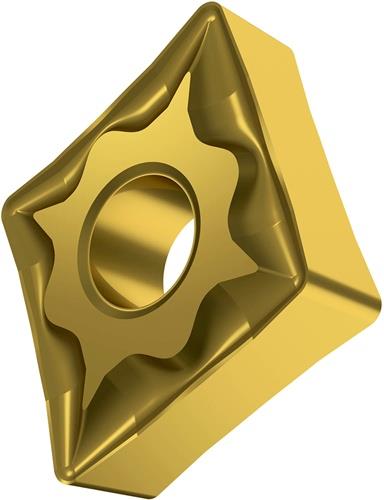 Drehwendeschneidplatte ISO CNMG 120408E-NF:T8315 D.5,16mm PVD beschichtet Gold