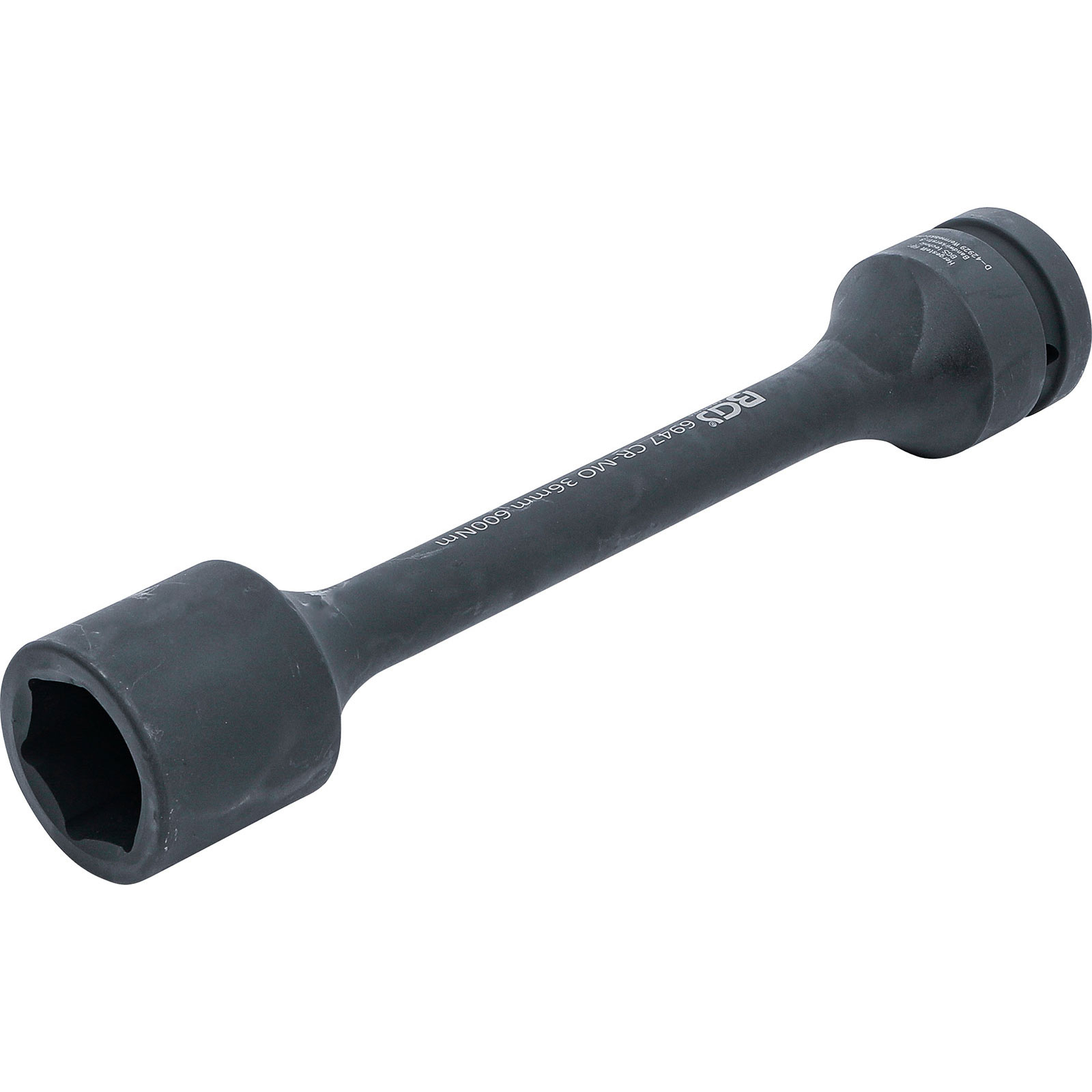 BGS Torsions-Kraft-Steckschlüssel-Einsatz Sechskant Antrieb Innenvierkant 25 mm (1") SW 36 mm 600 Nm - 6947