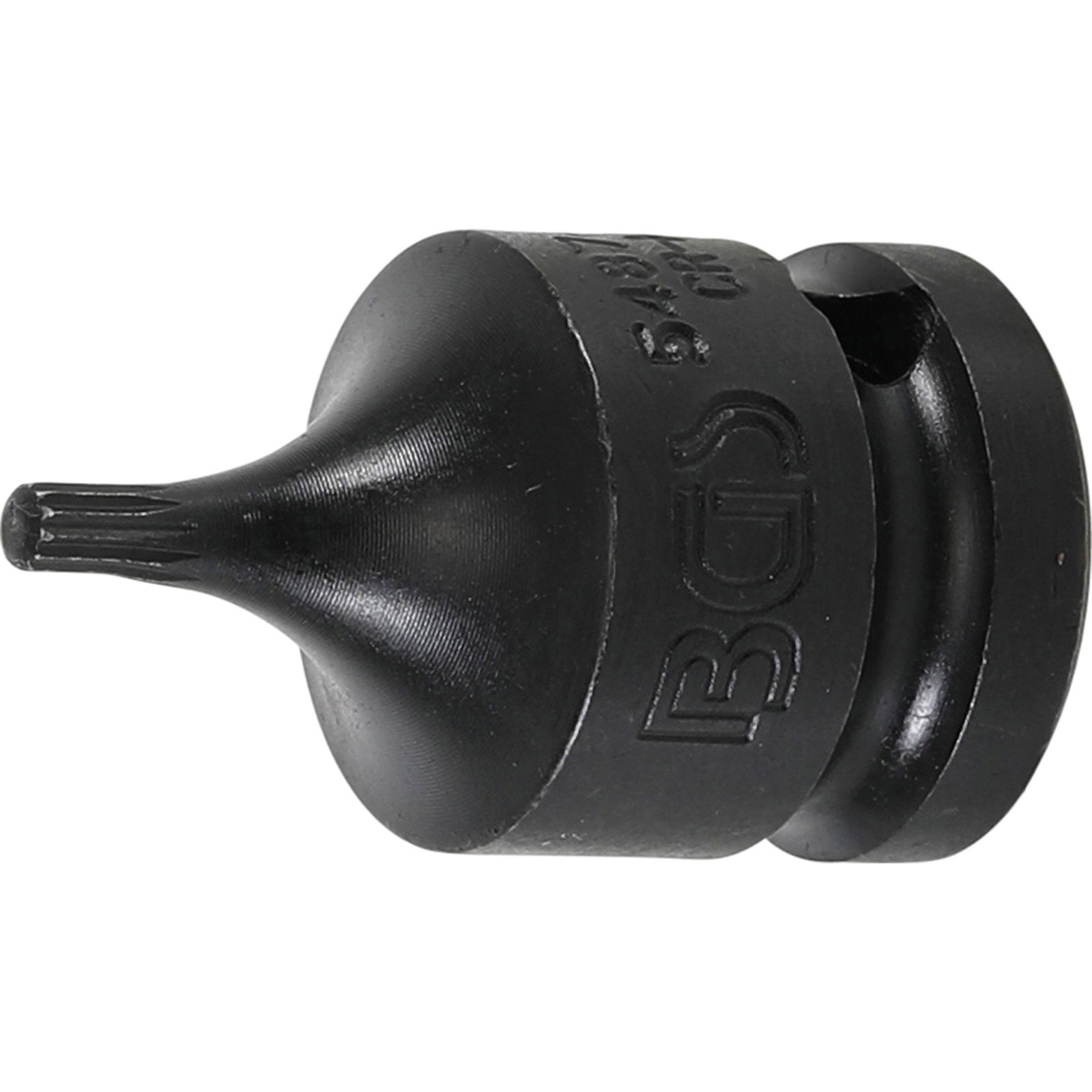 BGS Kraft-Bit-Einsatz Antrieb Innenvierkant 12,5 mm (1/2") Innenvielzahn (für XZN) M4 - 5487-M4