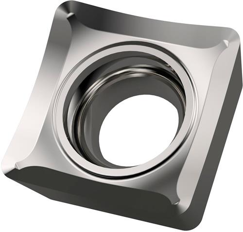 Drehwendeschneidplatte ISO SCGT 09T304E-SF3:H07 Bohrungs-D. 4,4mm Farbe Silber