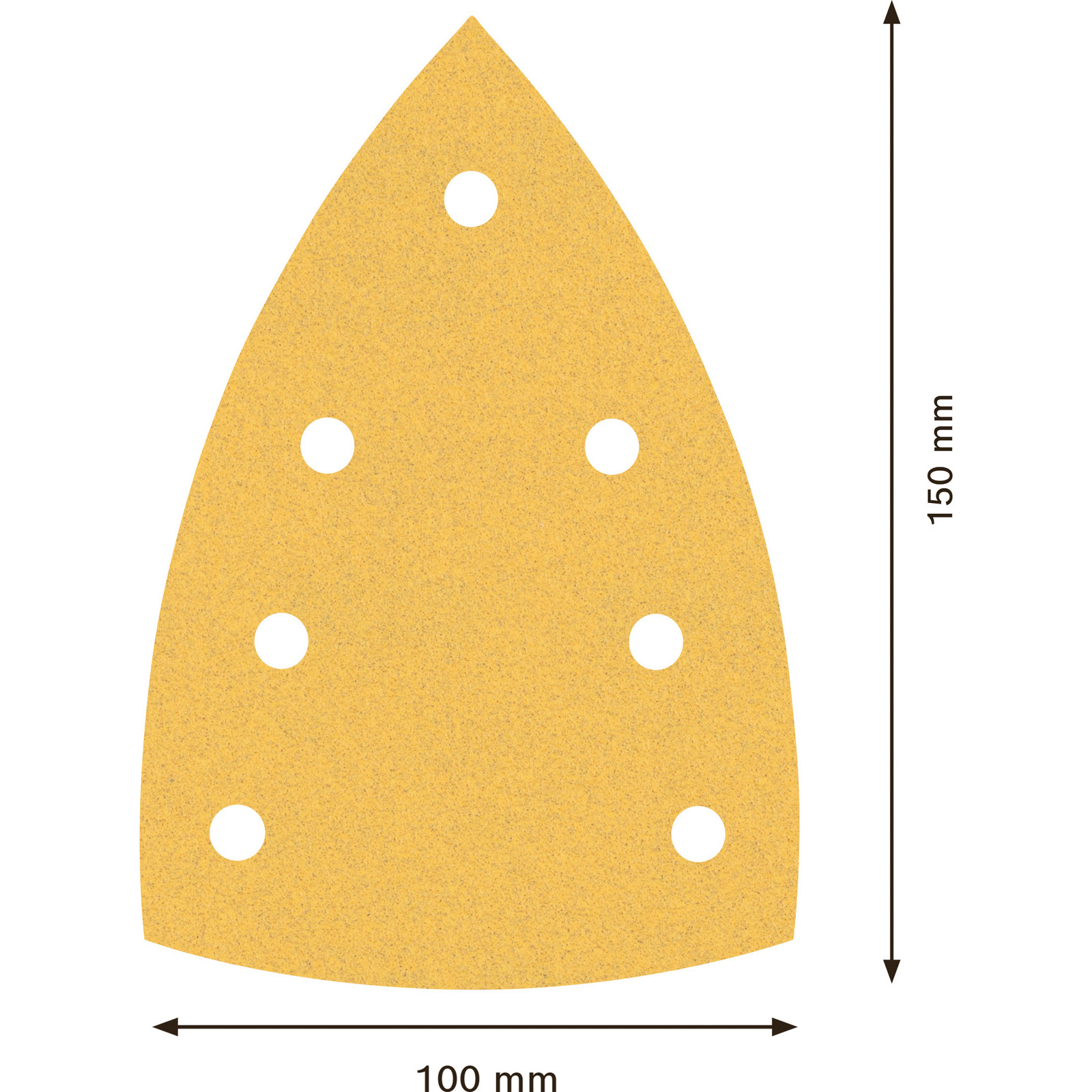 Bosch 10x Expert C470 Schleifpapier mit 7 Löchern für Multischleifer 100 x 150 mm G 120 - 2608901117