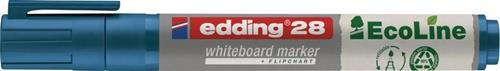 Whiteboardmarker 28 EcoLine blau Strich-B.1,5-3mm Rundspitze EDDING