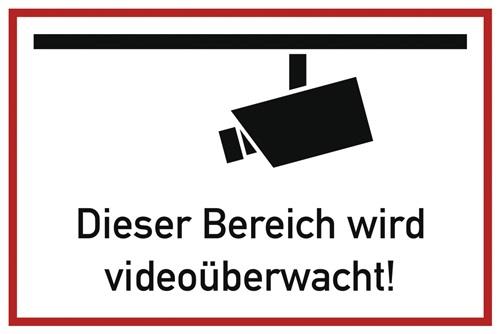 Hinweiszeichen Videoüberwacht - 8076F
