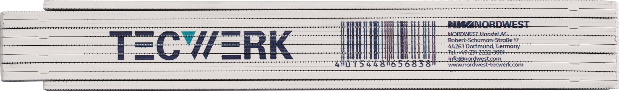 Gliedermaßstab L.2m mm/cm EG III Buche weiß TECWERK