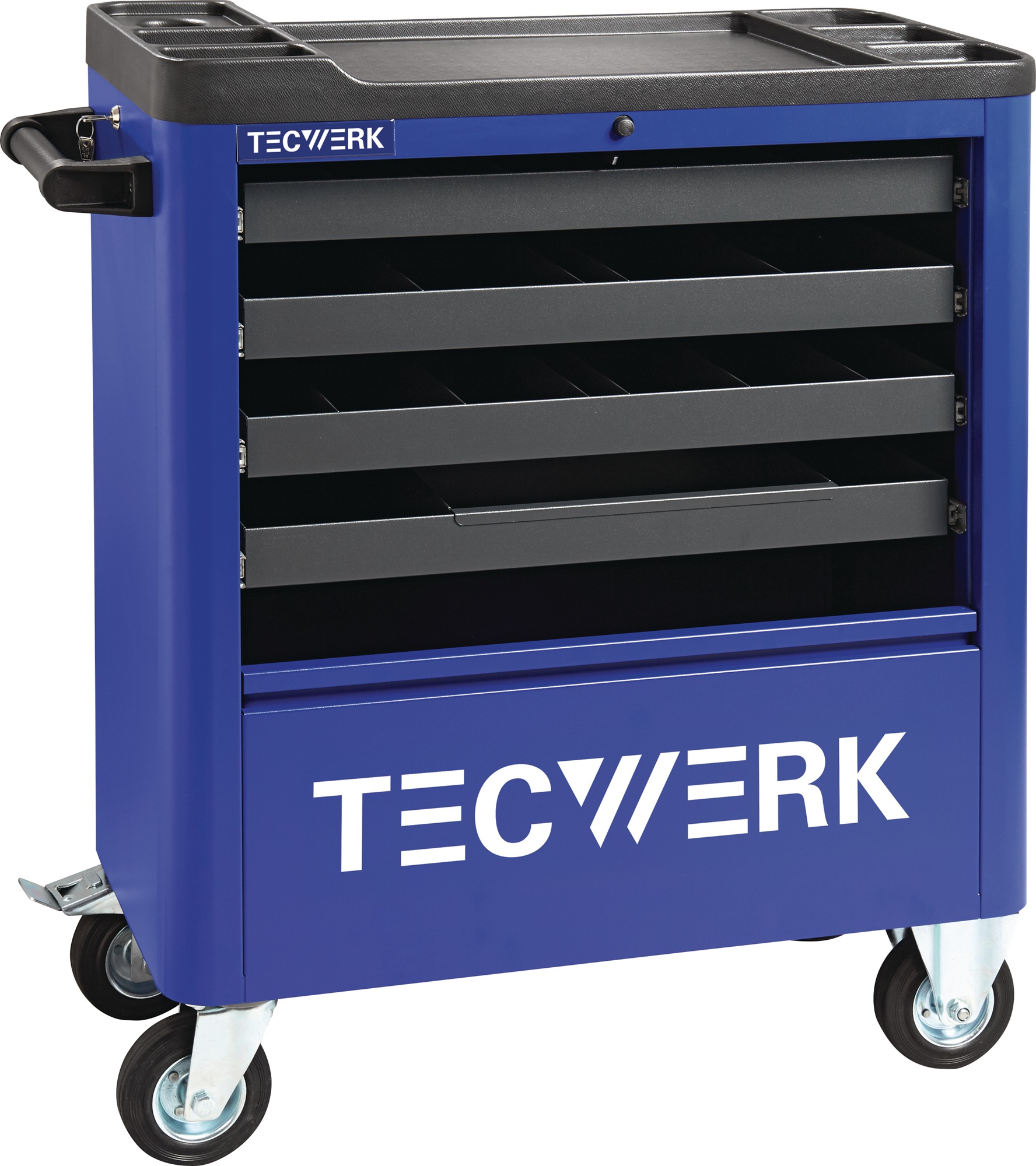 Werkstattwagen B855xT400xH895mm 300kg 4 Schubl.Stahlbl.TECWERK