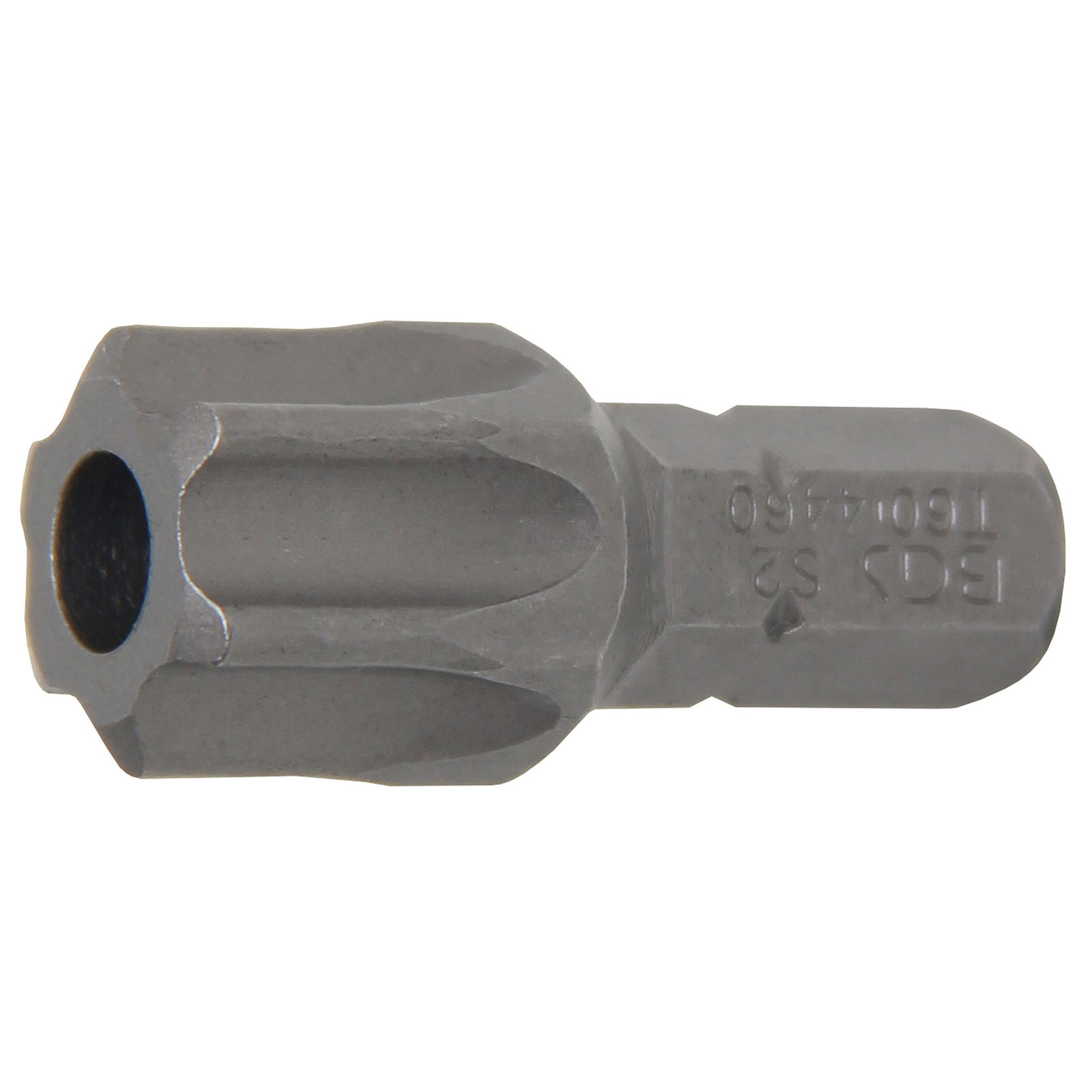 BGS Bit Länge 30 mm Antrieb Außensechskant 8 mm (5/16") T-Profil (für Torx) mit Bohrung T60 - 4460