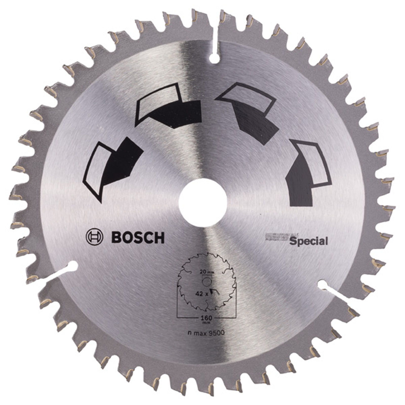 Bosch Kreissägeblatt SPECIAL D= 160 mm Bohrung= 20 mm Z= 42 - 2609256887