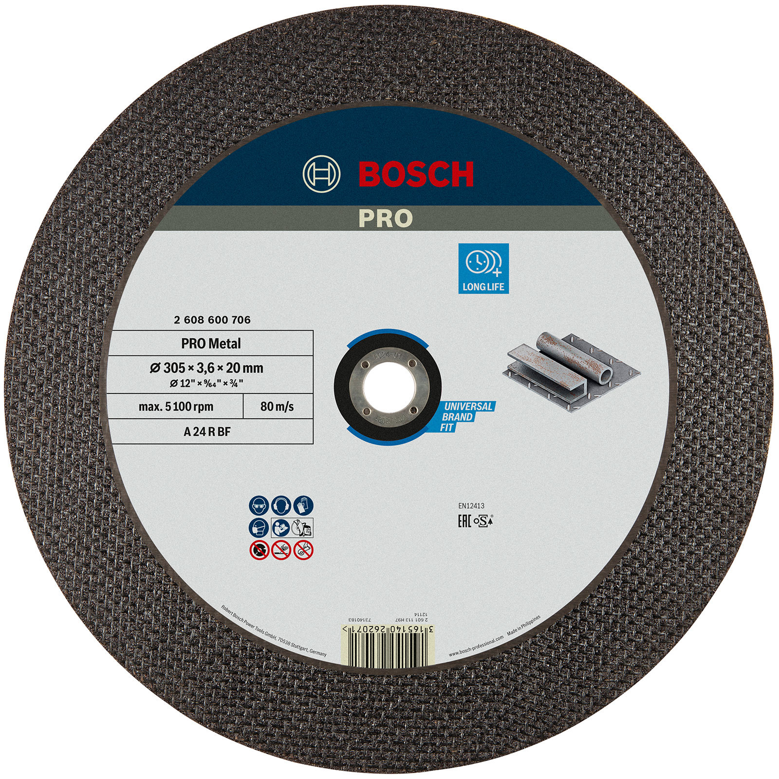 Bosch PRO Metal Trennscheibe 300 x 3,5 x 20 mm - 2608600706