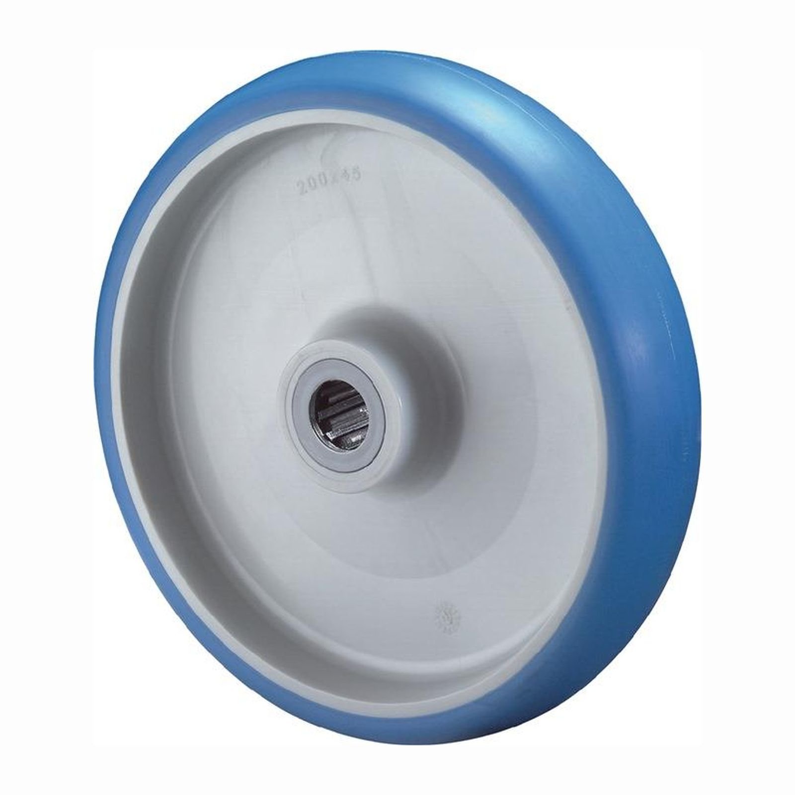 BS Rollen Ersatzrad Polyurethan blau Rollenlager
